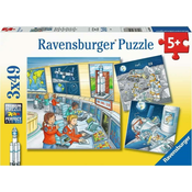Ravensburger Slagalica Na svemirskoj misiji sa Tomom i Mijom, 3x49 delova