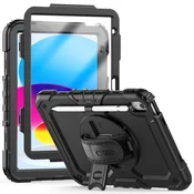 Tech-protect Ovitek za iPad 10,9 2022 s stojalom Solid360 – črn
