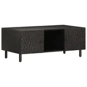 vidaXL vidaXL Klubska mizica črna 100x54x40 cm trden mangov les, (21072561)