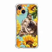 Ovitek Cow Sunflower za iPhone 14 – antishock zaščita