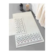 Lessentiel Maison Set prostirki za kupatilo Zikzak, 2 dela, Crvena