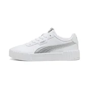 PUMA Carina 3.0 Metallic Glam Sneakers Women, Shoes, White/Silver, 42.5