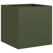 Vidaxl Sadilnik Olive Green 40x40x40 cm Hladno valjano jeklo