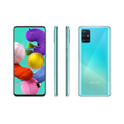 Samsung Galaxy A51, blue promo