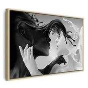 Slika - Tender Opposite (1 Part) Wide 90x60 U prirodnom drvenom okviru
