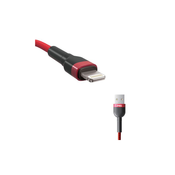 KABL MS USB-A 2.0-LIGHTNING, 2m, crveni