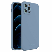 Wozinsky Color Case silikonska fleksibilna vzdržljiva torbica iPhone 12 Pro modra