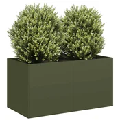 Sadilica maslinastozelena 80x40x40 cm hladno valjani celik