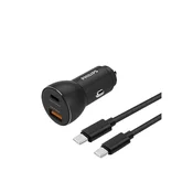Philips auto punjac, USB-A/USB-C, 36W + kabel
