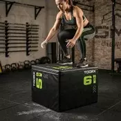 TOORX Soft Plyo Box Light 3u1 | Pjena visoke gustoće | 3 visine (76-61-51 cm) | Skočite više bez straha
