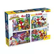 LISCIANI Puzzle Maxi Marvel Spidey 2u1 složi I oboji - 4x48