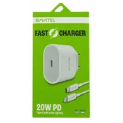 Bavitel punjac 20W PD Type C +kabl Type C/ Lightning bela ( 92015 )