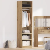 vidaXL Garderobna omara artisan hrast 50 x 50 x 200 cm Konstruiran les
