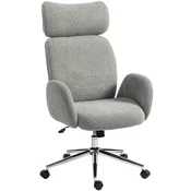 Homestar Pisarniški stol nastavljiv naslon za glavo 65x75x115-123 cm temno siva