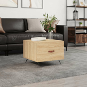 Stolic za kavu boja hrasta 50 x 50 x 40 cm konstruirano drvo
