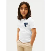 Tommy Hilfiger Majica Varsity Graphic KB0KB09868 Bela Regular Fit