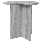Vidaxl Stranska miza Siva Sonoma O 39 x 38 cm Inženirski les