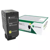 Lexmark CS727/CS728/CX727 Rumena kartuša s tonerjem za povratni program - 10 000 strani