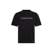 Calvin Klein Jeans Majica CLASSIC VARSITY črna / bela