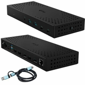 i-tec USB 3.0 / USB-C / Thunderbolt , 3x 4K Docking Station Gen 2 + Power Delivery 100W