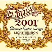 LA BELLA 2001 LIGHT STRUNE KLASIČNA KITARA