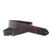 RightOnStraps Leathercraft Blackguard Black Pas za kitaro (Kot novo)