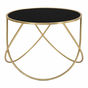 Okrogla stranska mizica s stekleno mizno ploščo o 60 cm Ring – Mauro Ferretti