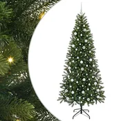Vidaxl Umestno božično drevo med 300 LED Zelena 210 cm PE in PVC