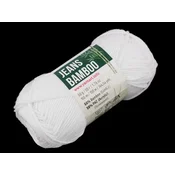 Bamboo Pletena preja Jeans 50 g - (101) bela
