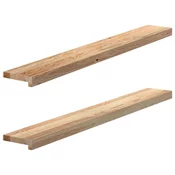 Prozorske klupice 2 kom 120x15x2 cm netretirane masivne hrast