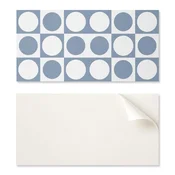 shumee Samolepilne vinilne stenske ploščice za notranje prostore Geometrijski krogi v mreži 6x60x30 cm