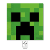 Procos Minecraft papirnati prtički 33 x 33 cm 20 kosov