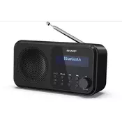 SHARP prenosni DAB radio DR-P420BK