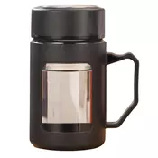 LIVEFY skodelica za kavo in čaj Linea 500 ml, črna