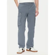 Michael Kors Hlače iz tkanine CS5304LHBY Modra Straight Leg