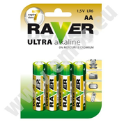 BATERIJA R6, RAVER ALKALINE, 8kos