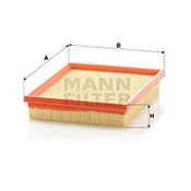 Mann Filter ZRAČNI FILTER SUBARU FORESTER, IMPREZA, XV 10.16-