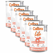 Calibra Dog Life Puppy & Junior Lamb with Rice 6x400 g