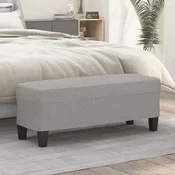 vidaXL Klop svetlo siva 100x35x41 cm blago
