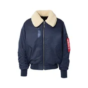 ALPHA INDUSTRIES Prehodna jakna B-15 kremna/temno modra