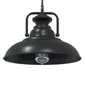 Vidaxl vidaXL Viseča svetilka E27 Črna O 31 cm Železo