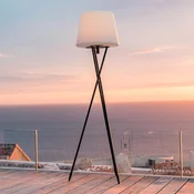 Lumisky LED-svetilka na baterije TRY, bela/črna, višina 150 cm, kovinska, RGB - Sodobni - črna, bela - Kovina
