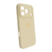 Maska Golden Heartbeat za Honor 600/ 600 Pro krem