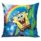 Carbotex Licencirana prevleka za vzglavnik SpongeBob z motivom mavrice in pravljice za sobo
