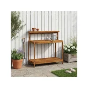 VIDAXL Zunanja miza za presajanje 111,5 x 48,5 x 107 cm Naravna