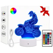 Chloé KTM LED RGB NOČNA LUČKA ZA MOTOCIKEL, 16 BARV, USB/BATERIJA + DALJINSKI UPRAVLJALNIK