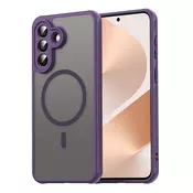 Hibridni ovitek HaloFrost II MagSafe za Samsung Galaxy A57 - purple