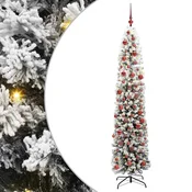 Vidaxl Umestno božično drevo Zelena 180 cm PVC in Jeklo in Plastika