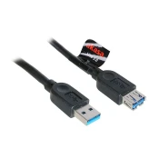 Akasa USB 3.0 cable Ext 1.5m Male Female Black USB cable