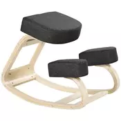 Homestar Ergonomski klečeči stol 51x69x58 cm Črn